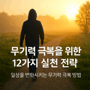 무기력 극복을 위한 아침 햇살을 받으며 산책하는 사람의 모습